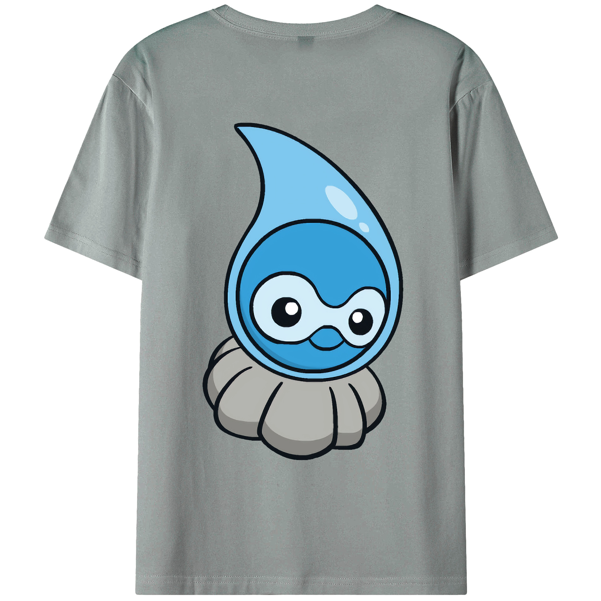 （画像用） ポケットモンスター Pokémon 綿100％ メンズ半袖Tシャツ（バックプリント） 通気性